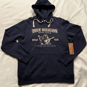 True Religion Dark Blue Graphic Hoodie